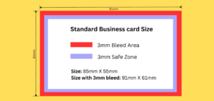 Business card size uk